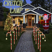 Solar-Powered Candy Cane Christmas Lights, 18in Outdoor Decorative String with 8 Modes - Perfect for Lawn, Yard, Garden & Xmas Tree, Christmas Decor - JNR Products