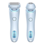 2 In 1 Hair Removal Epilator USB Rechargeable Trimmer Women Body Razor Face Leg Armpit Bikini Hand Pubic Shaver Hair Remover - JNR Products