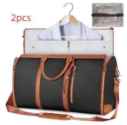 Large Capacity Travel Duffle Bag Women's Handbag Folding Suit Bag Waterproof Clothes Totes - JNR Products