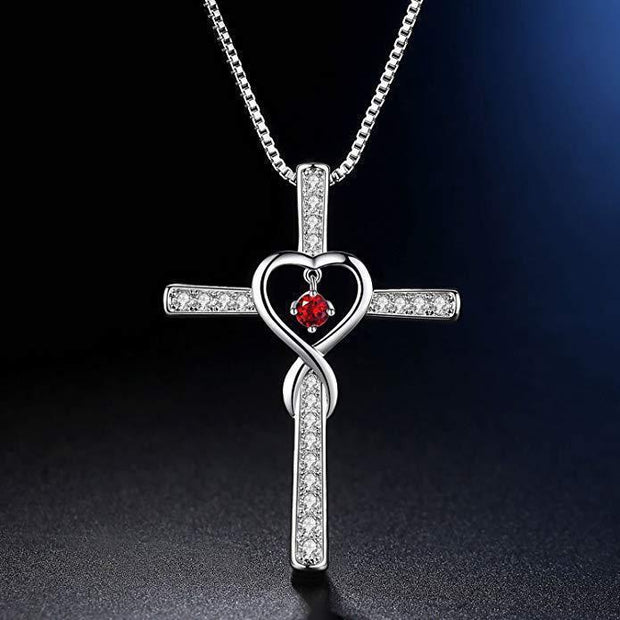 Fashion Cross Religious Belief Inlaid Zircon Pendant - JNR Products