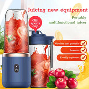 6blade Portable Blender Mini Juicer Cup Extractor Smoothie USB Charging Fruit Squeezer Blender Food Mixer Ice Crusher Portable Juicer Machine - JNR Products