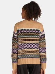 Time and Tru Women's and Women's Plus Fair Isle Pullover Sweater, Midweight, Sizes XS-4X - JNR Products