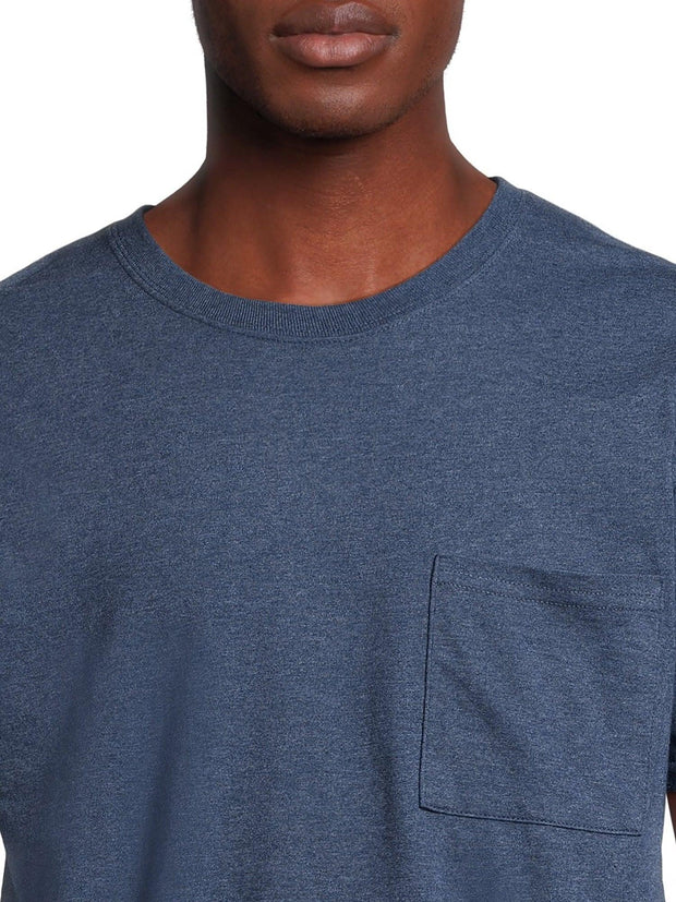 Athletic Works Men's and Big Men's Cotton Pocket Tee, Sizes XS-5XL - JNR Products