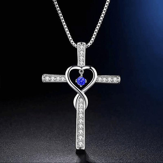 Fashion Cross Religious Belief Inlaid Zircon Pendant - JNR Products