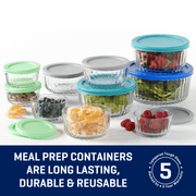 Anchor Hocking 30 Piece Glass Food Storage Containers & Glass Baking Dishes Set - JNR Products