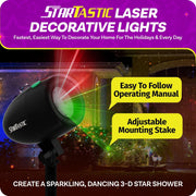 Startastic Laser Projector Lights Outdoor Indoor Holiday Star Lights for Christmas New Years Waterproof - JNR Products