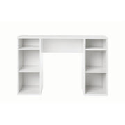 4-Cube Storage Desk, White Grain - JNR Products