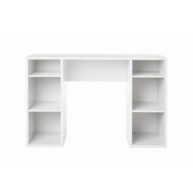 4-Cube Storage Desk, White Grain - JNR Products