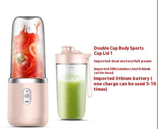 6blade Portable Blender Mini Juicer Cup Extractor Smoothie USB Charging Fruit Squeezer Blender Food Mixer Ice Crusher Portable Juicer Machine - JNR Products