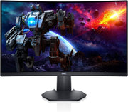 Dell Curved Gaming Monitor 27 Inch Curved with 165Hz Refresh Rate, QHD (2560 x 1440) Display, Black - S2722DGM with Screen Cleaning Kit - JNR Products