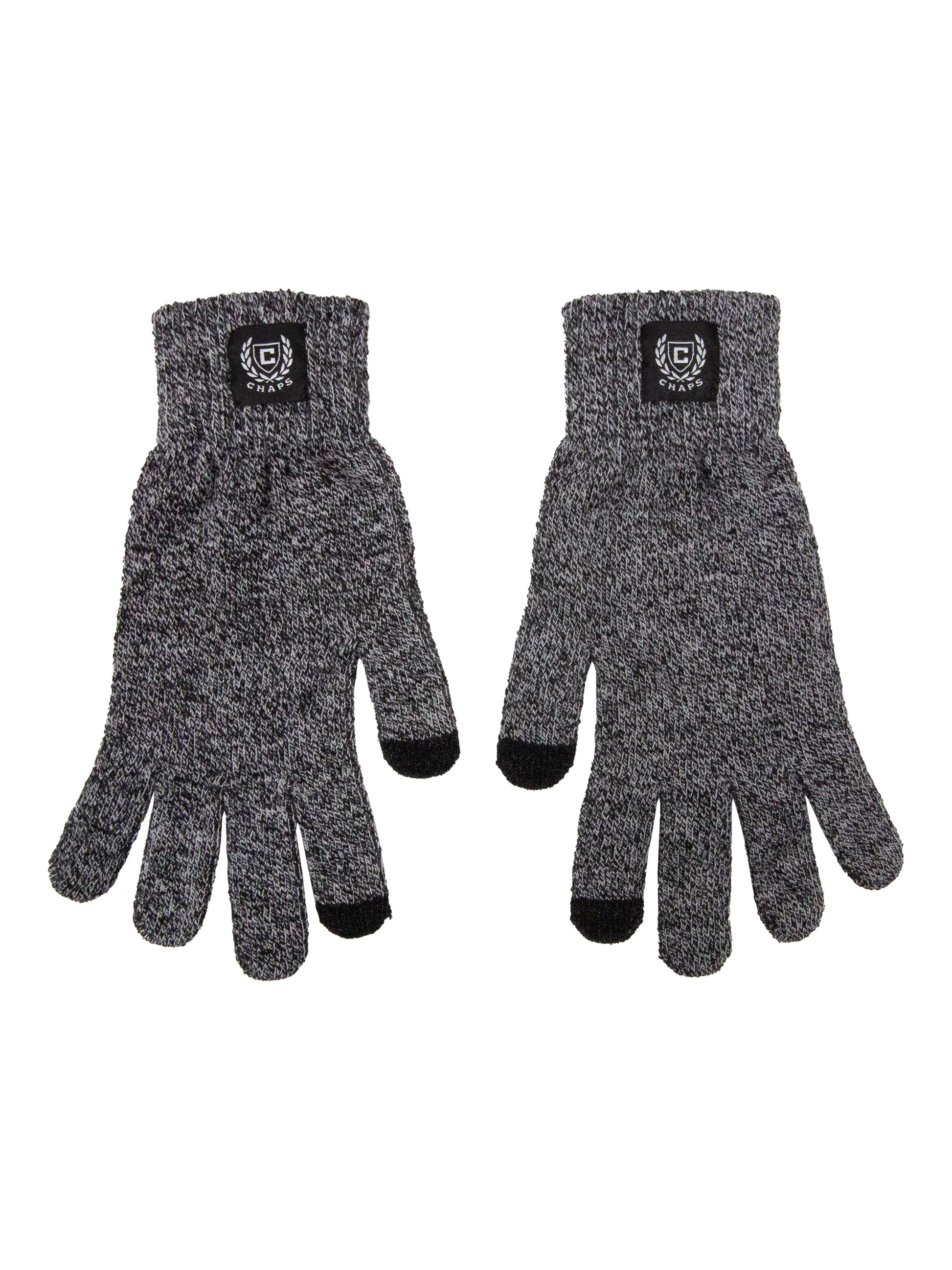 Chaps Men's 3-Piece Marled Scarf, Beanie and Glove Set, One Size - JNR Products