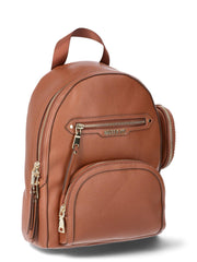 Madden NYC Women's Mini Backpack with Embellished Pouch, Cognac - JNR Products