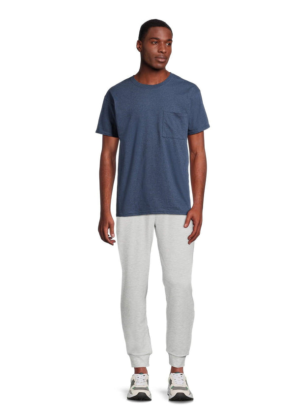 Athletic Works Men's and Big Men's Cotton Pocket Tee, Sizes XS-5XL - JNR Products