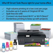 HP Smart Tank Plus 570 Wireless Color All-in-One Ink Tank Printer with up to 2 Years of Ink Included - JNR Products