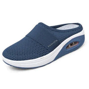 Women Walking Shoes Air Cushion Slip-On Orthopedic Diabetic Ladies Platform Mules Mesh Lightweight Slipper Wedge Female Sneaker - JNR Products