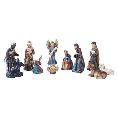 Christ Nativity Statue Scene Set Baby Jesus Manger Figurines Resin Crafts Miniatures Religious Ornament Church Gift Home Decoration - JNR Products