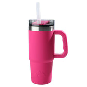 Ozark Trail 18 oz Insulated Stainless Steel Tumbler with Handle, Hot Pink - JNR Products