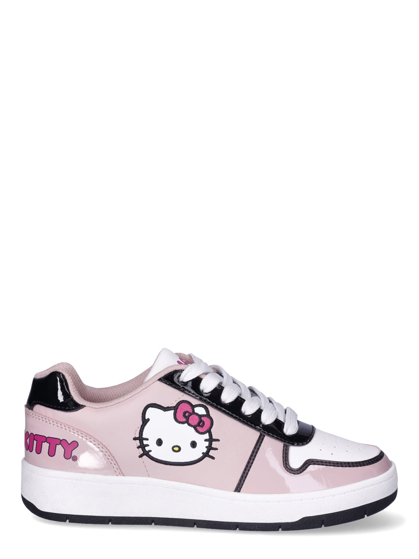 Hello Kitty by Sanrio Women's Pink Casual Court Sneakers, Sizes 6-11, Regular Width - JNR Products