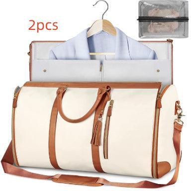 Large Capacity Travel Duffle Bag Women's Handbag Folding Suit Bag Waterproof Clothes Totes - JNR Products