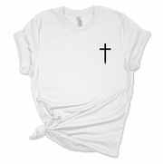 Womens Christian Tshirt In Christ You Are Loved Scripture BIble Verses Christian T-shirt Graphic Tee-White-large - JNR Products