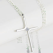 Cross Pendant New Simple Necklace Titanium Steel Plating - JNR Products