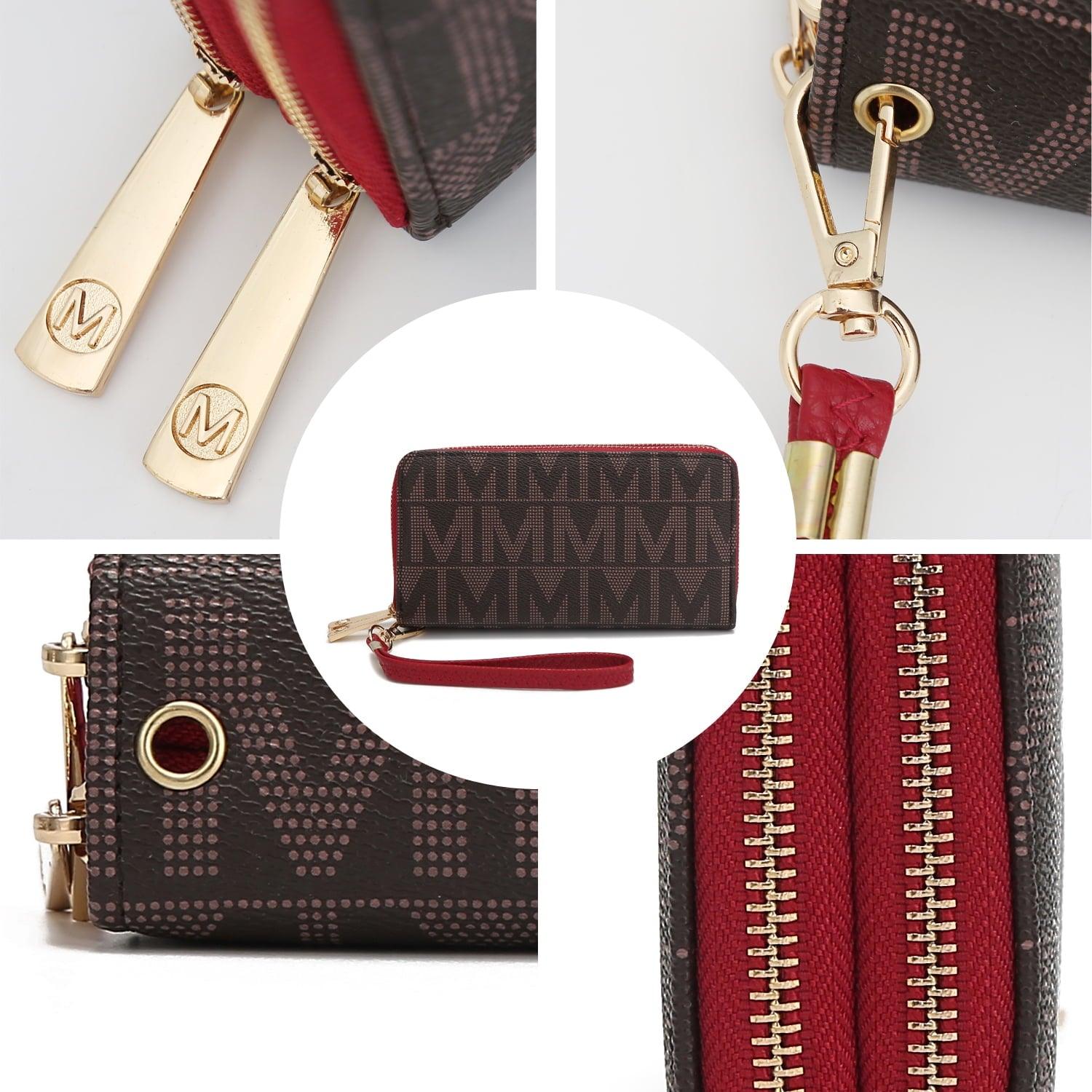 MKF Collection Daniela Wallet for Women, Vegan Leather Wristlet Purse Handbag by Mia K - Red - JNR Products