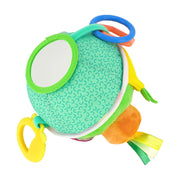 Infantino Busy Lil Soft Sensory Toy Ball with Activities for Babies 6-12 Months, Multicolor Fruits & Veggies - JNR Products